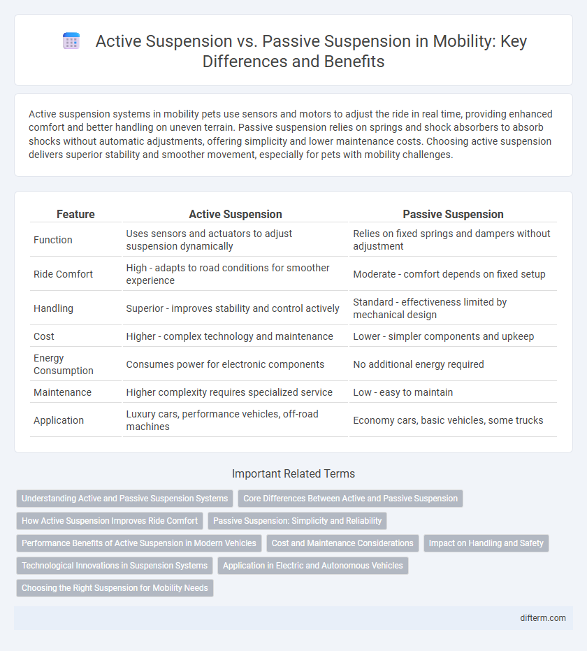 Active Suspension vs. Passive Suspension in Mobility: Key Differences and Benefits
