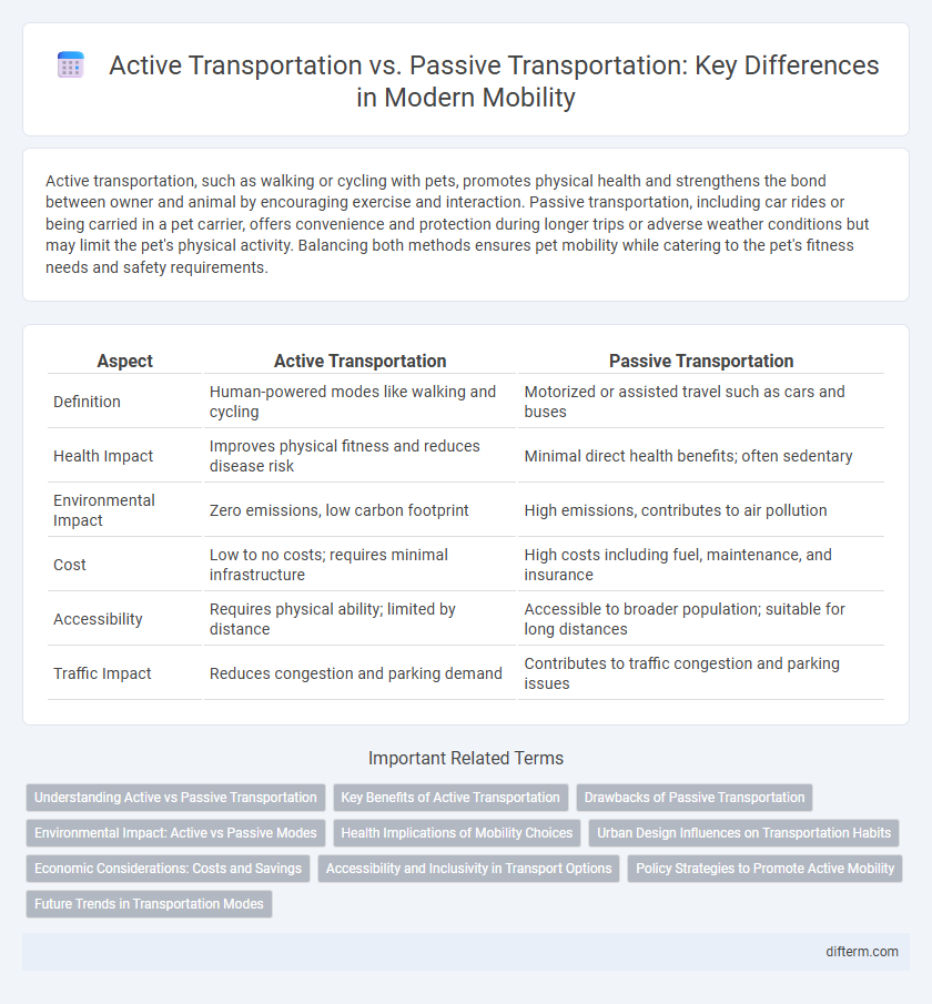 Active Transportation vs. Passive Transportation: Key Differences in Modern Mobility