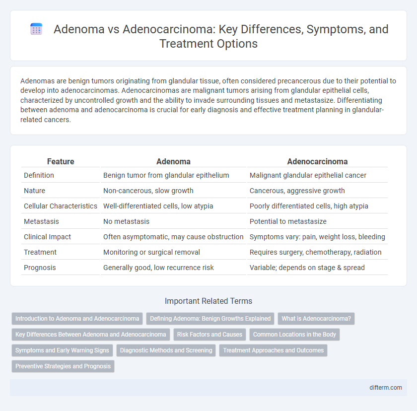 Adenoma vs Adenocarcinoma: Key Differences, Symptoms, and Treatment Options