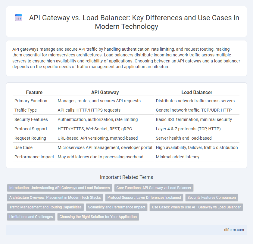 API Gateway vs. Load Balancer: Key Differences and Use Cases in Modern Technology