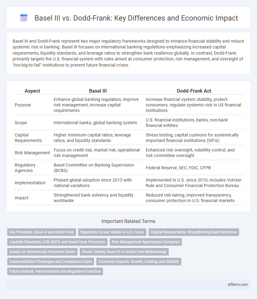 Basel III vs. Dodd-Frank: Key Differences and Economic Impact