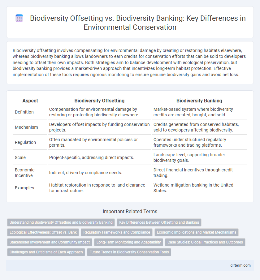 Biodiversity Offsetting vs. Biodiversity Banking: Key Differences in Environmental Conservation