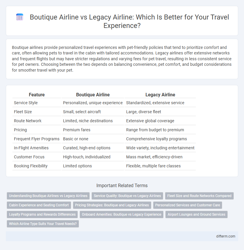Boutique Airline vs Legacy Airline: Which Is Better for Your Travel Experience?