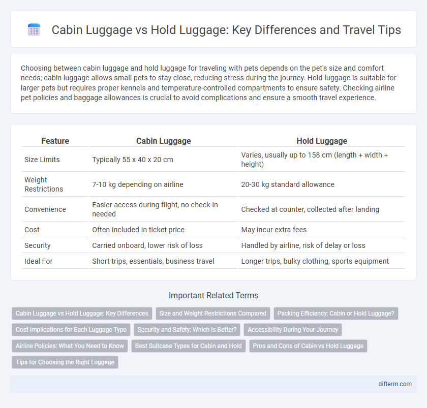 Cabin Luggage vs Hold Luggage: Key Differences and Travel Tips