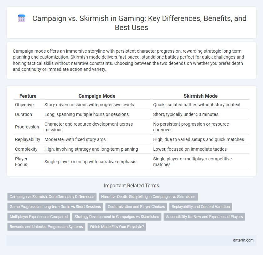 Campaign vs. Skirmish in Gaming: Key Differences, Benefits, and Best Uses