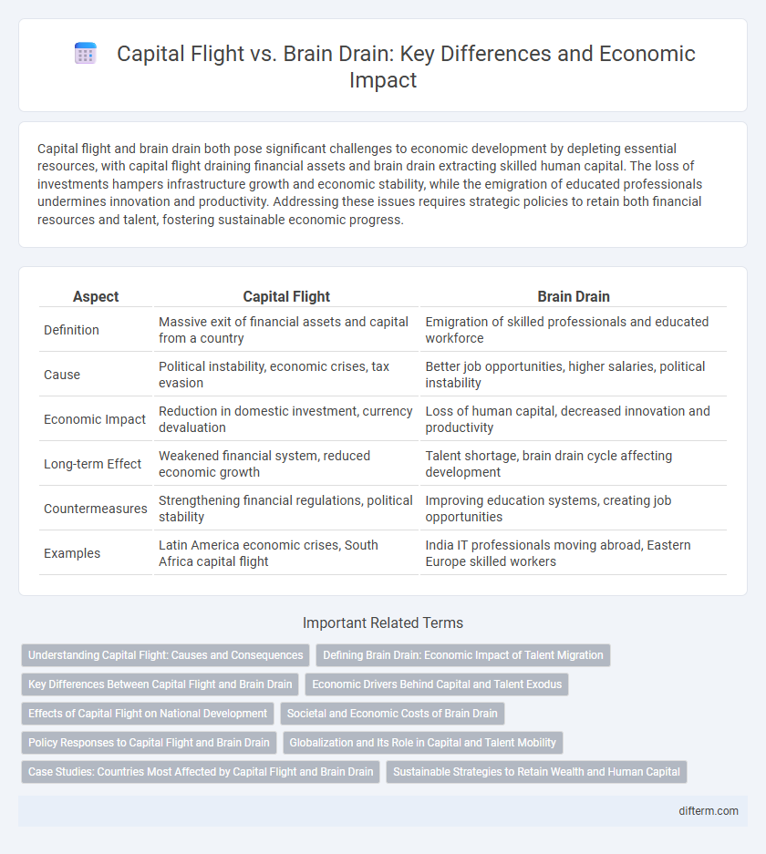 Capital Flight vs. Brain Drain: Key Differences and Economic Impact
