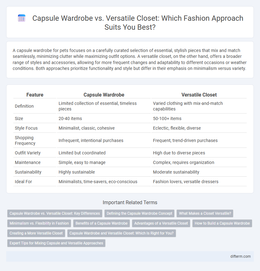 Capsule Wardrobe vs. Versatile Closet: Which Fashion Approach Suits You Best?