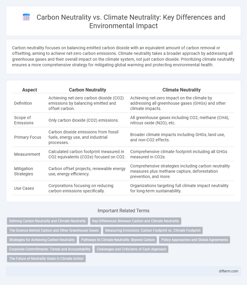 Carbon Neutrality vs. Climate Neutrality: Key Differences and Environmental Impact