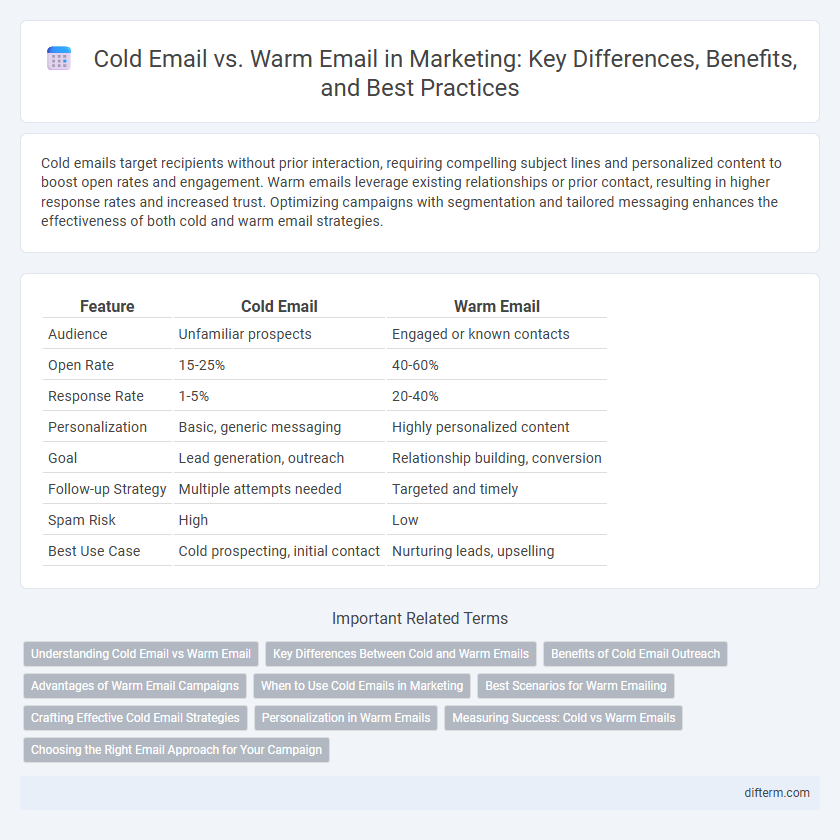 Cold Email vs. Warm Email in Marketing: Key Differences, Benefits, and Best Practices