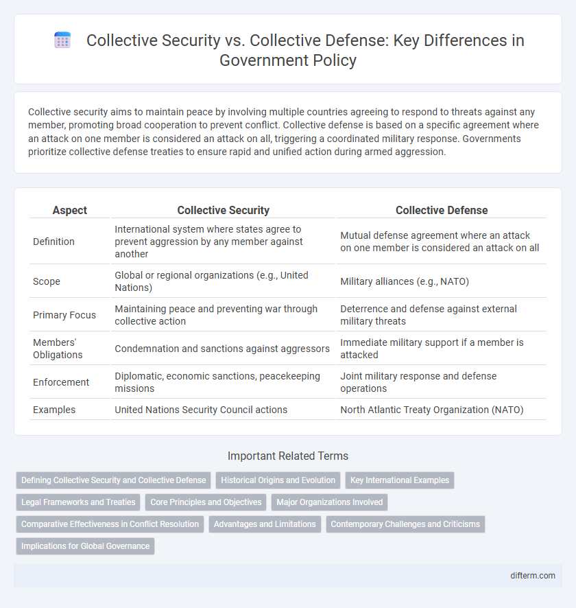 Collective Security vs. Collective Defense: Key Differences in Government Policy