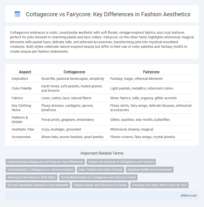 Cottagecore vs Fairycore: Key Differences in Fashion Aesthetics