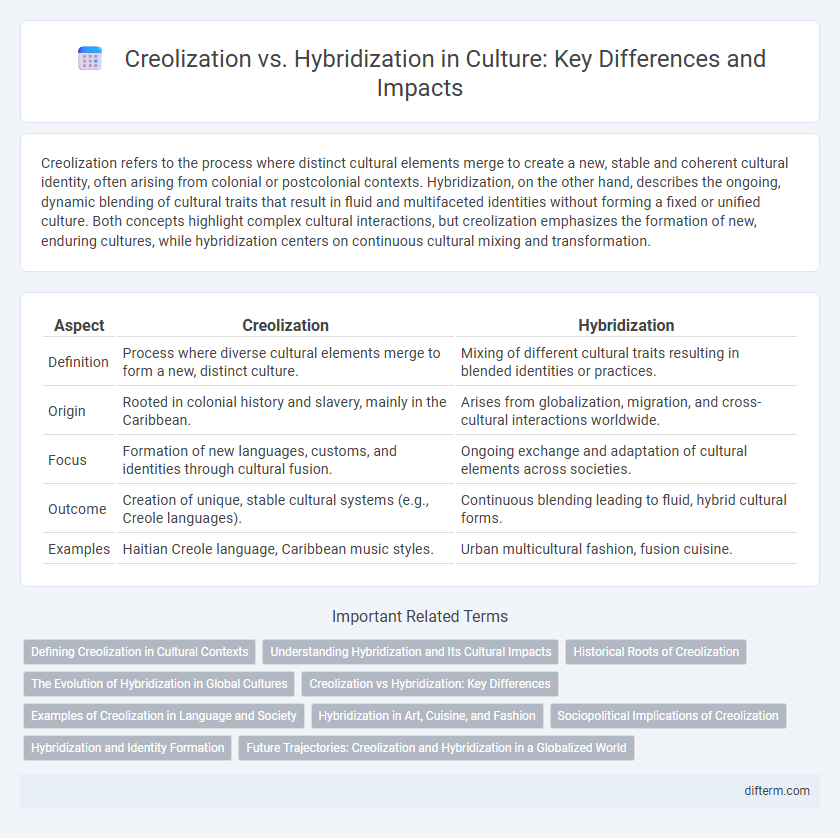 Creolization vs. Hybridization in Culture: Key Differences and Impacts