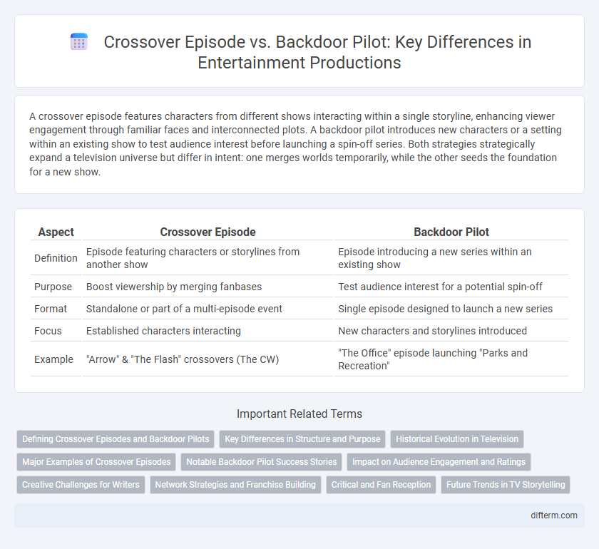 Crossover Episode vs. Backdoor Pilot: Key Differences in Entertainment Productions
