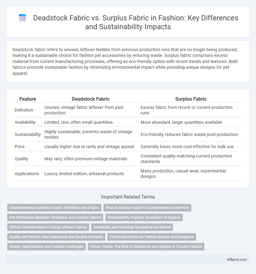 Deadstock Fabric vs. Surplus Fabric in Fashion: Key Differences and Sustainability Impacts