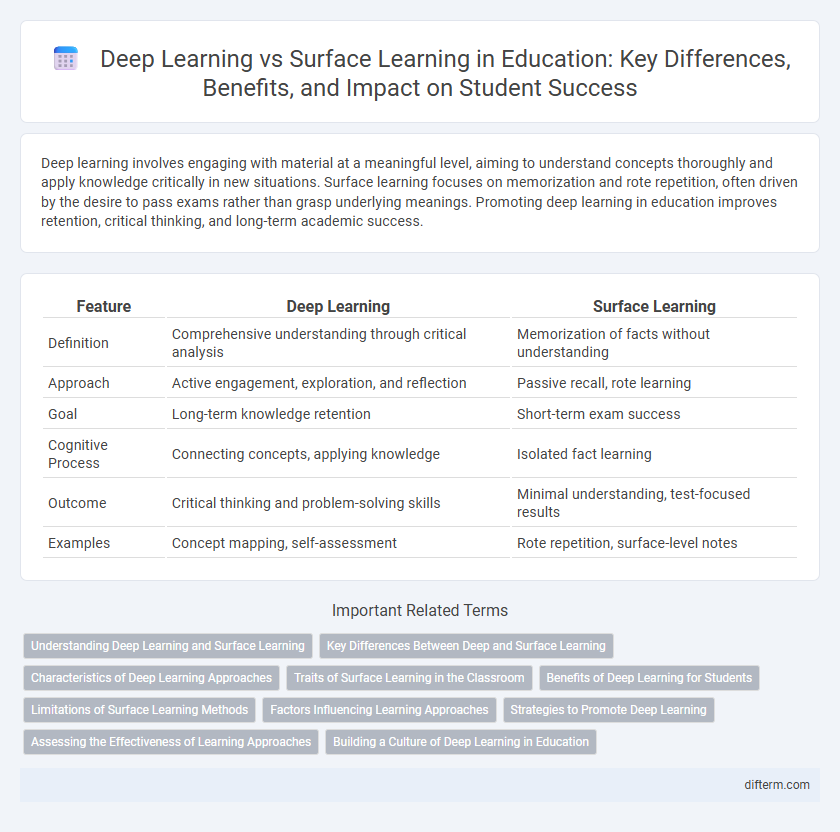Deep Learning vs Surface Learning in Education: Key Differences, Benefits, and Impact on Student Success