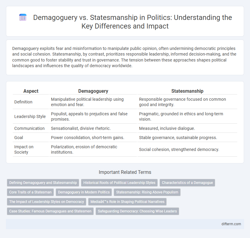 Demagoguery vs. Statesmanship in Politics: Understanding the Key Differences and Impact