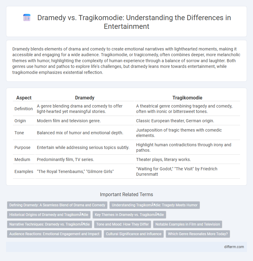 Dramedy vs. Tragikomodie: Understanding the Differences in Entertainment