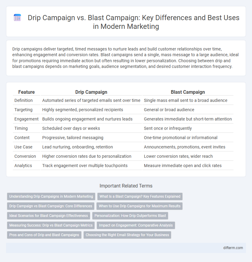 Drip Campaign vs. Blast Campaign: Key Differences and Best Uses in Modern Marketing