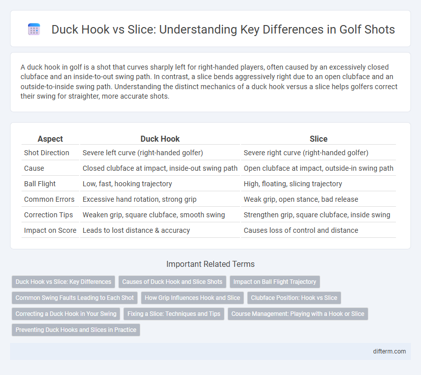 Duck Hook vs Slice: Understanding Key Differences in Golf Shots