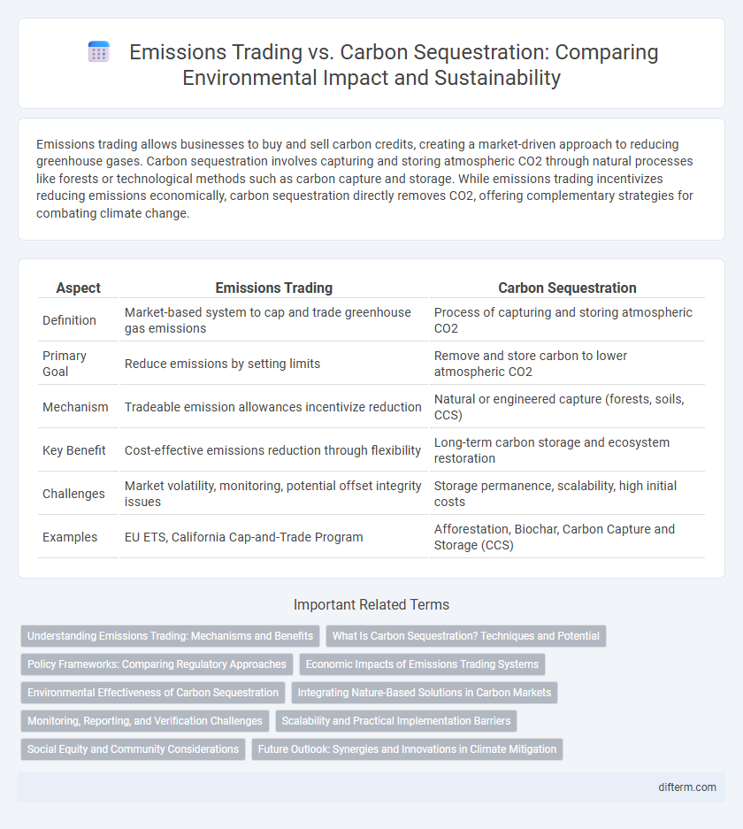 Emissions Trading vs. Carbon Sequestration: Comparing Environmental Impact and Sustainability