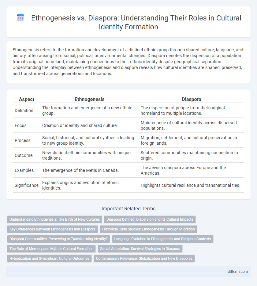Ethnogenesis vs. Diaspora: Understanding Their Roles in Cultural Identity Formation