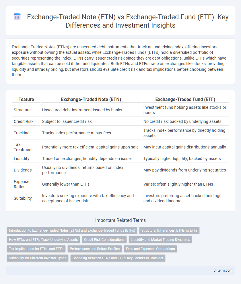 Exchange-Traded Note (ETN) vs Exchange-Traded Fund (ETF): Key Differences and Investment Insights