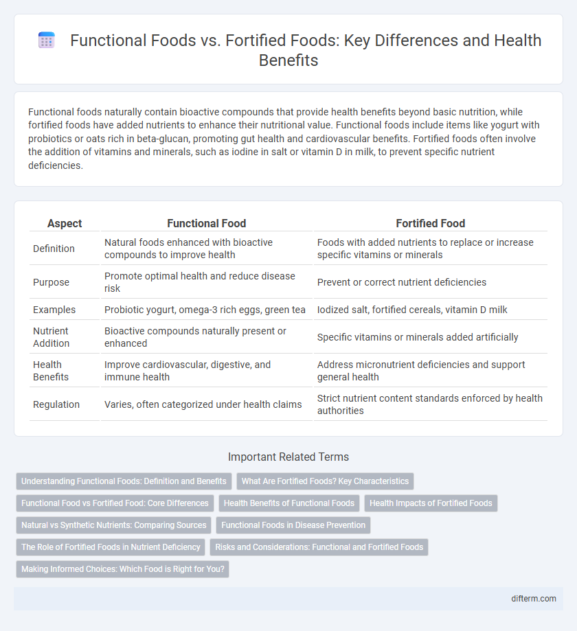 Functional Foods vs. Fortified Foods: Key Differences and Health Benefits