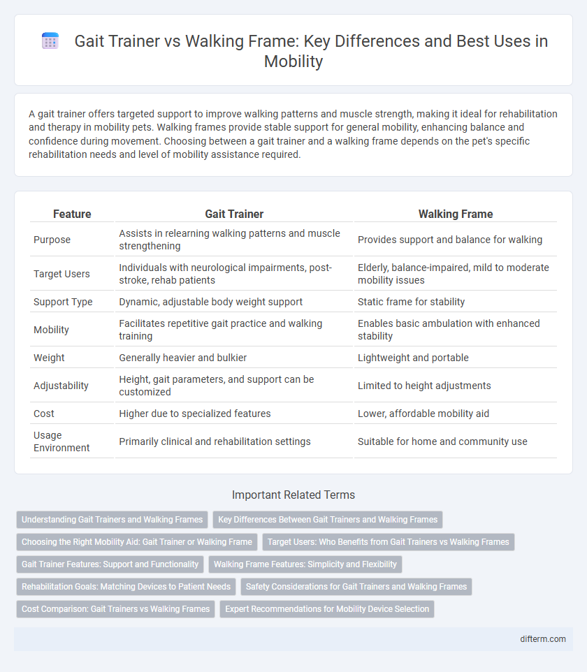 Gait Trainer vs Walking Frame: Key Differences and Best Uses in Mobility