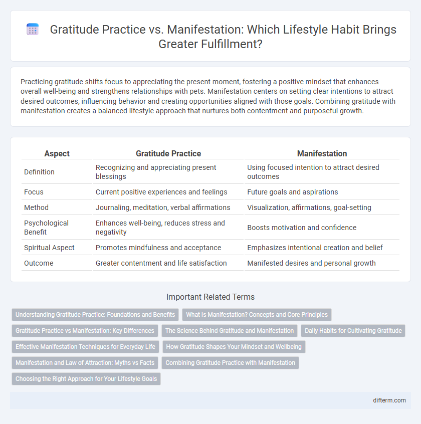 Gratitude Practice vs. Manifestation: Which Lifestyle Habit Brings Greater Fulfillment?