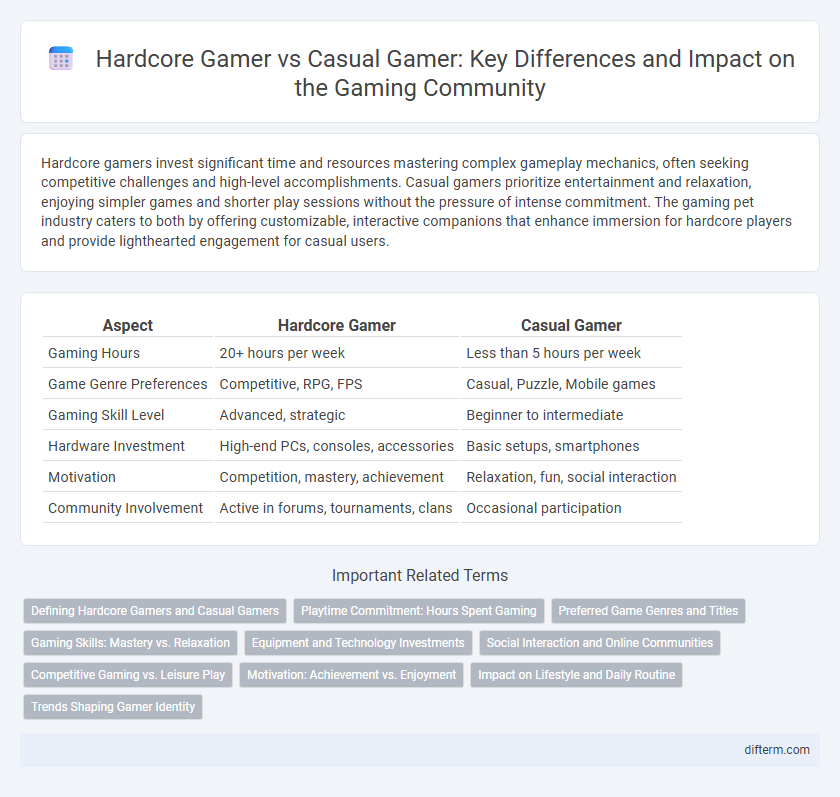 Hardcore Gamer vs Casual Gamer: Key Differences and Impact on the Gaming Community
