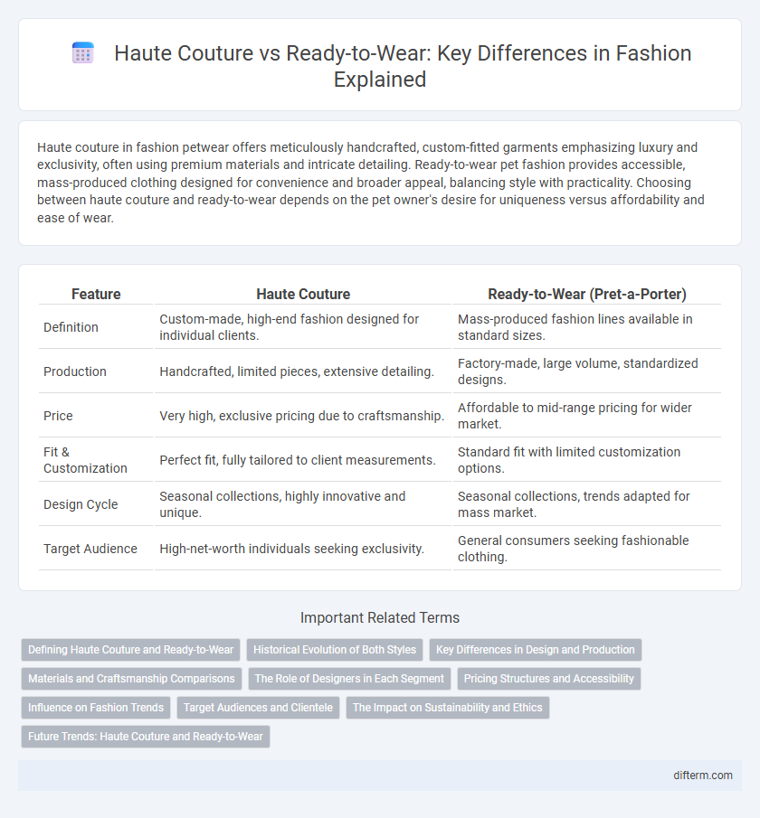 Haute Couture vs Ready-to-Wear: Key Differences in Fashion Explained