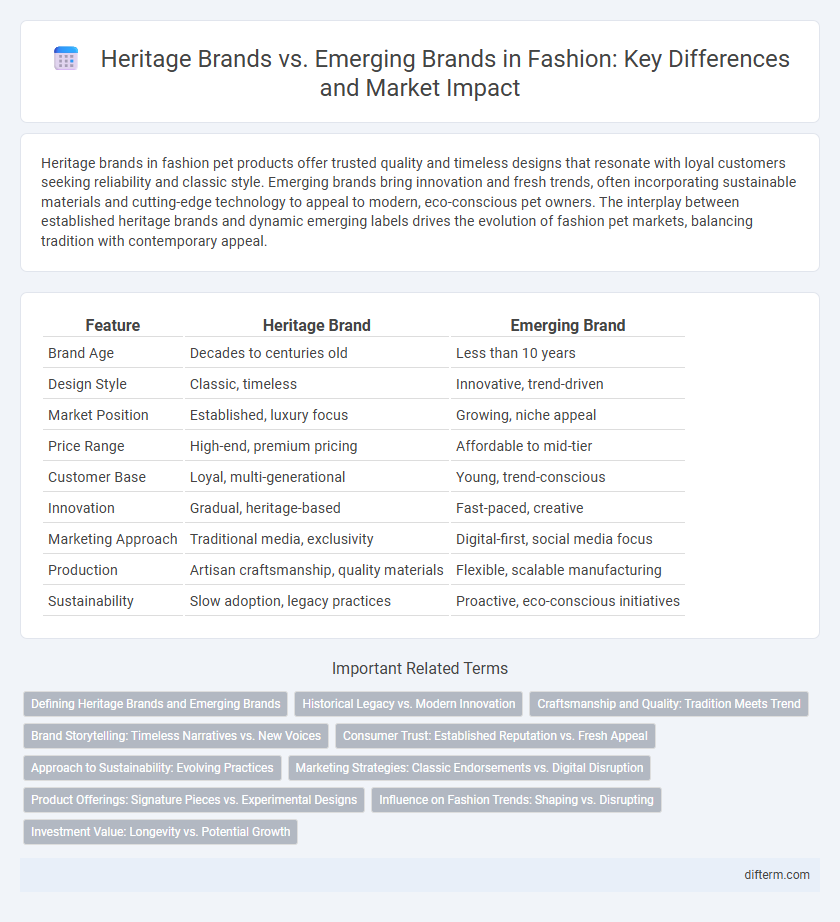 Heritage Brands vs. Emerging Brands in Fashion: Key Differences and Market Impact