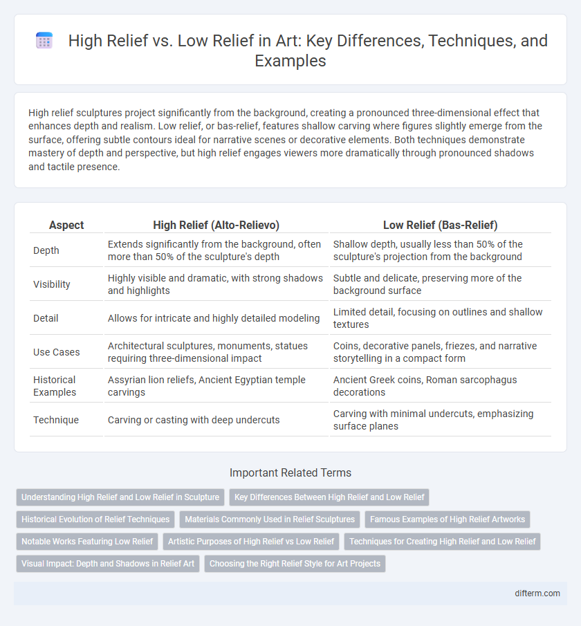 High Relief vs. Low Relief in Art: Key Differences, Techniques, and Examples