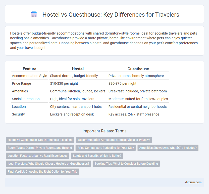 Hostel vs Guesthouse: Key Differences for Travelers
