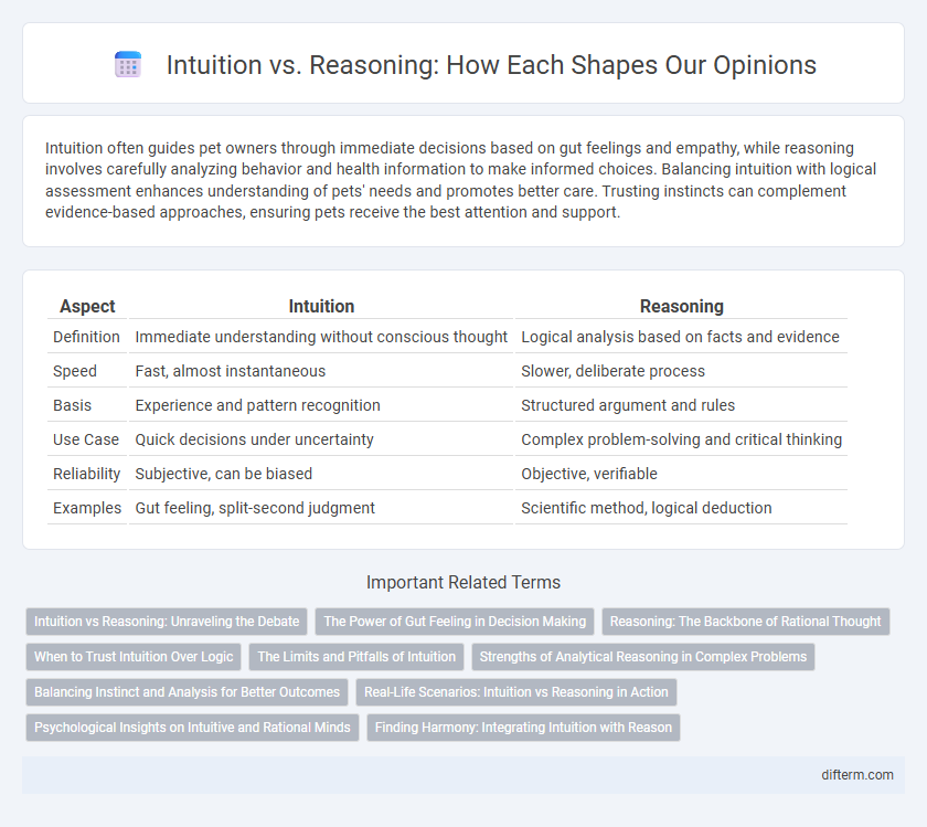 Intuition vs. Reasoning: How Each Shapes Our Opinions