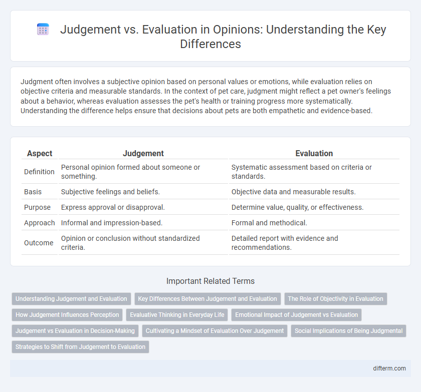 Judgement vs. Evaluation in Opinions: Understanding the Key Differences
