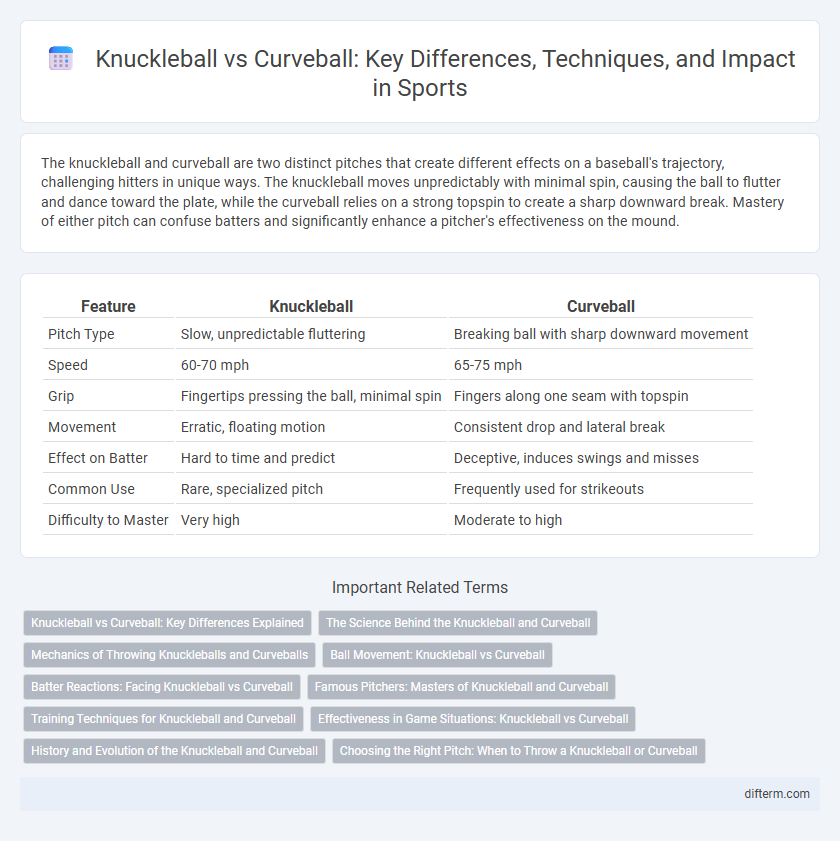 Knuckleball vs Curveball: Key Differences, Techniques, and Impact in Sports