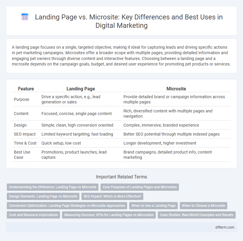 Landing Page vs. Microsite: Key Differences and Best Uses in Digital Marketing