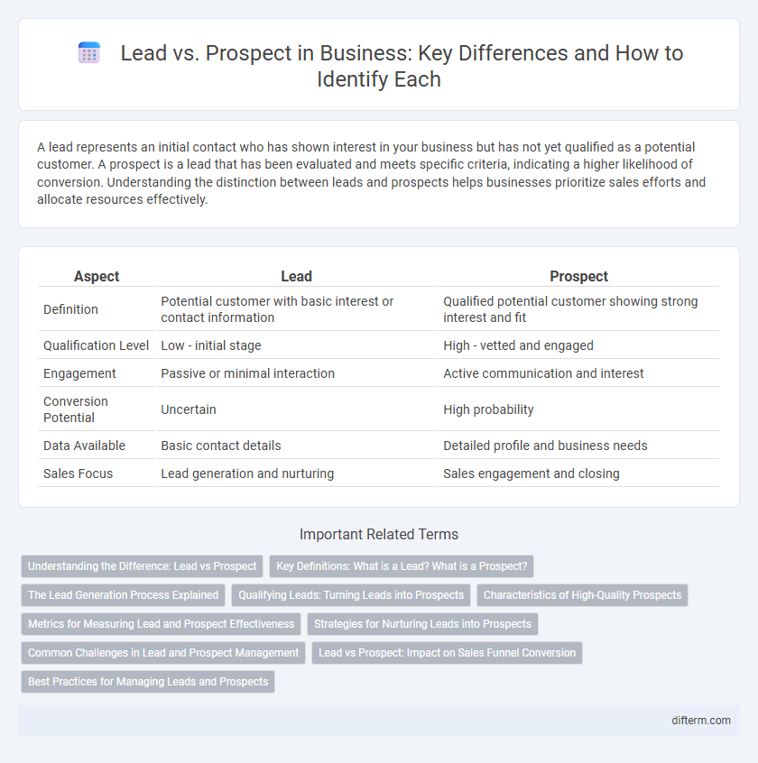 Lead vs. Prospect in Business: Key Differences and How to Identify Each