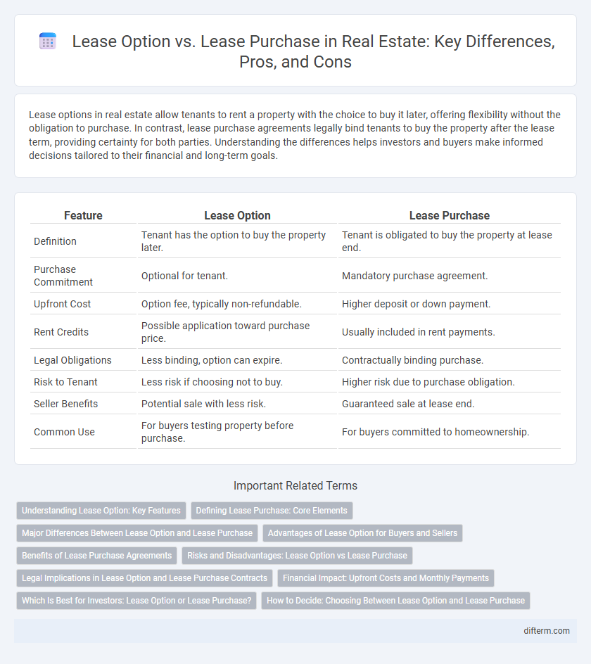 Lease Option vs. Lease Purchase in Real Estate: Key Differences, Pros, and Cons