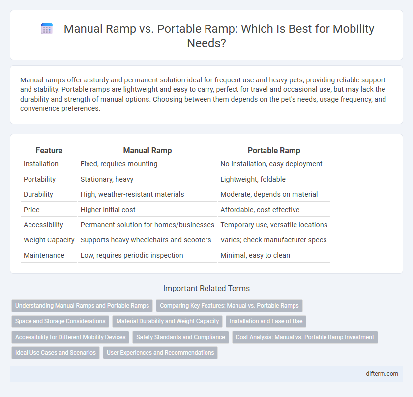 Manual Ramp vs. Portable Ramp: Which Is Best for Mobility Needs?