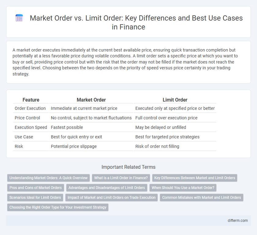 Market Order vs. Limit Order: Key Differences and Best Use Cases in Finance