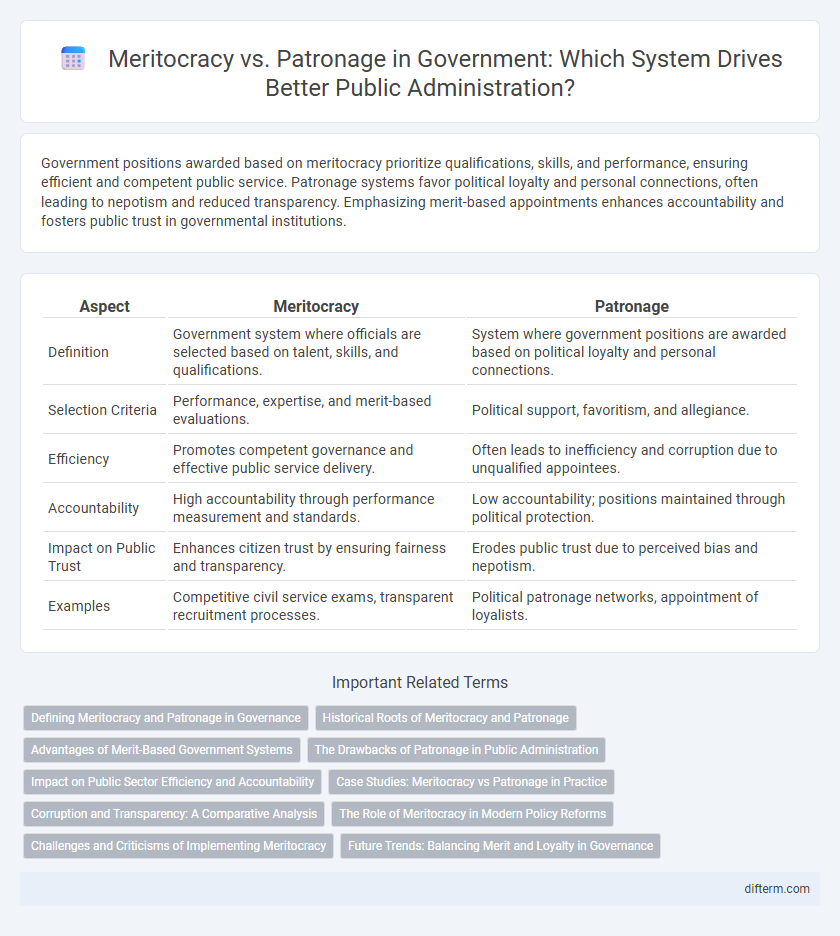 Meritocracy vs. Patronage in Government: Which System Drives Better Public Administration?
