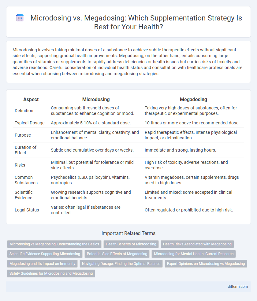 Microdosing vs. Megadosing: Which Supplementation Strategy Is Best for Your Health?