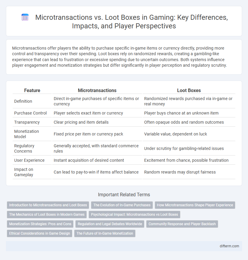 Microtransactions vs. Loot Boxes in Gaming: Key Differences, Impacts, and Player Perspectives