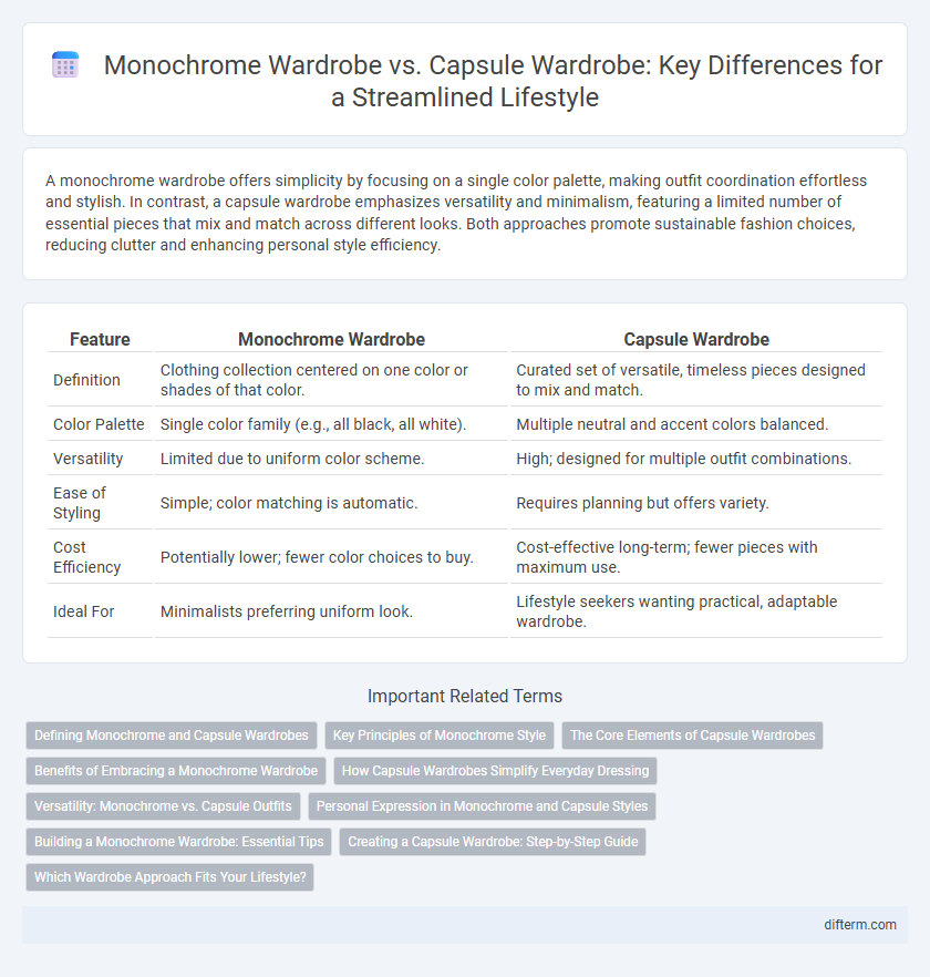 Monochrome Wardrobe vs. Capsule Wardrobe: Key Differences for a Streamlined Lifestyle