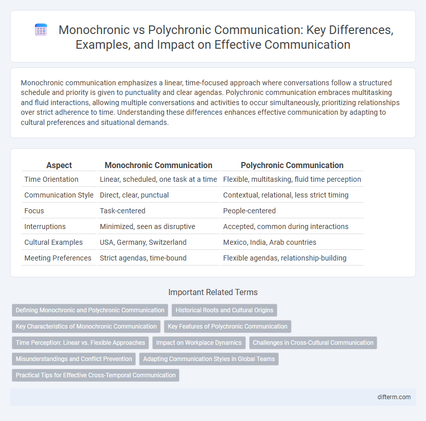 Monochronic vs Polychronic Communication: Key Differences, Examples, and Impact on Effective Communication