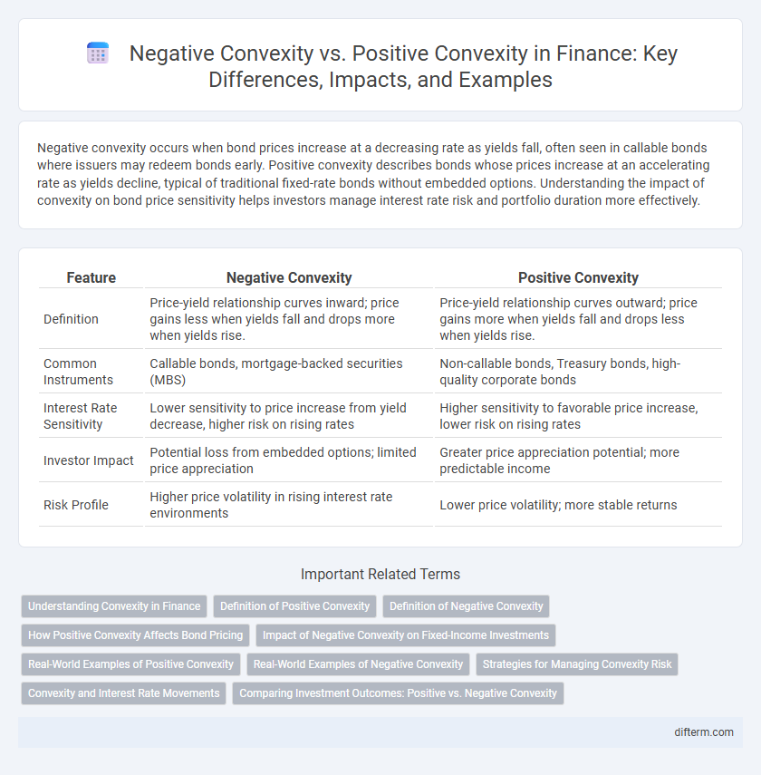 Negative Convexity vs. Positive Convexity in Finance: Key Differences, Impacts, and Examples