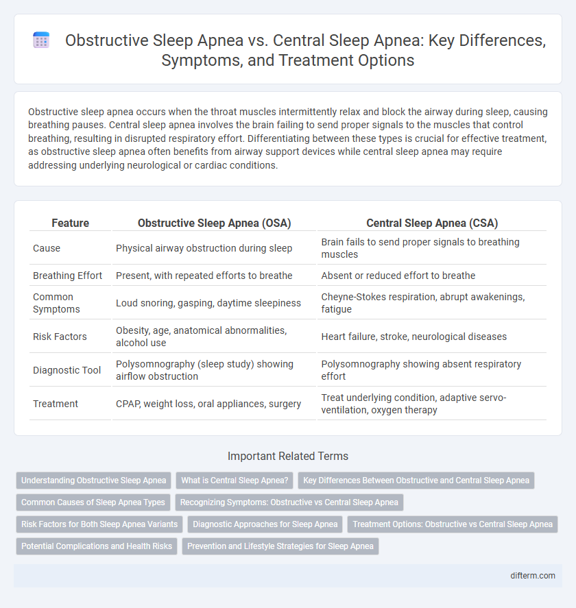 Obstructive Sleep Apnea vs. Central Sleep Apnea: Key Differences, Symptoms, and Treatment Options
