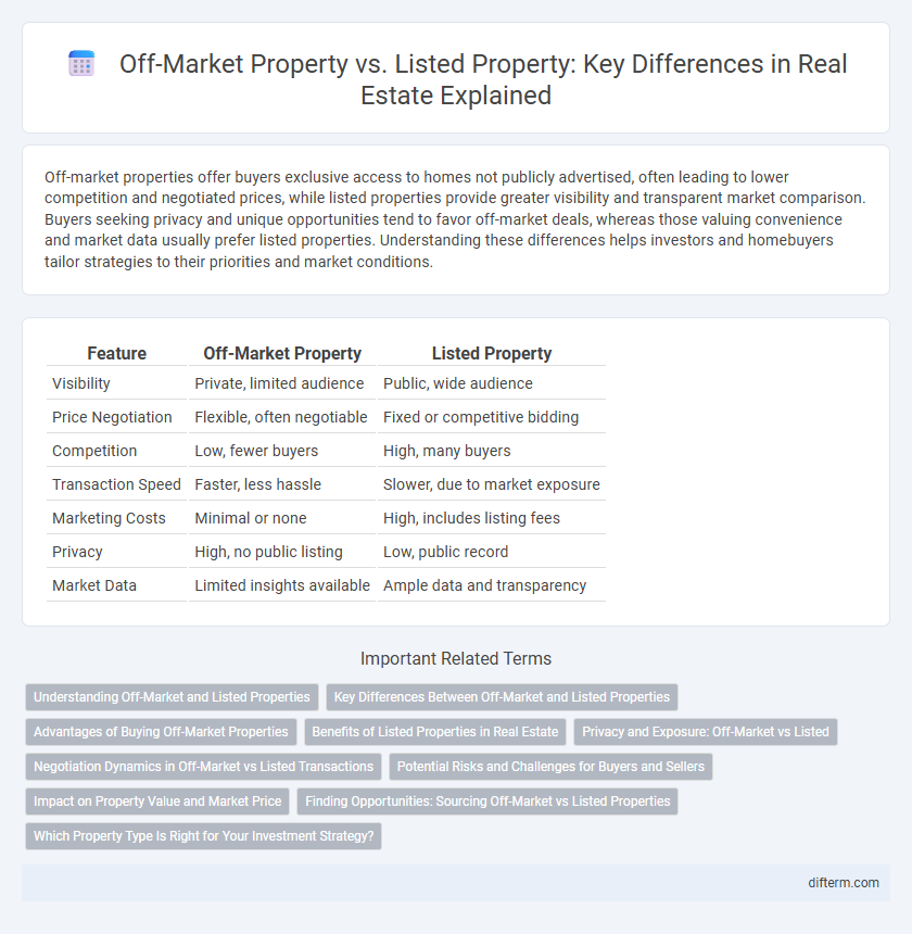 Off-Market Property vs. Listed Property: Key Differences in Real Estate Explained